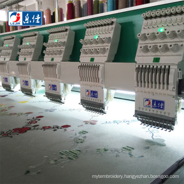 high speed 9 needle good quality industrial computerized flat embroidery sewing machines